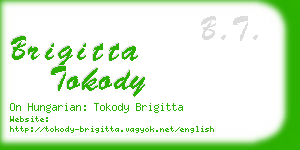 brigitta tokody business card